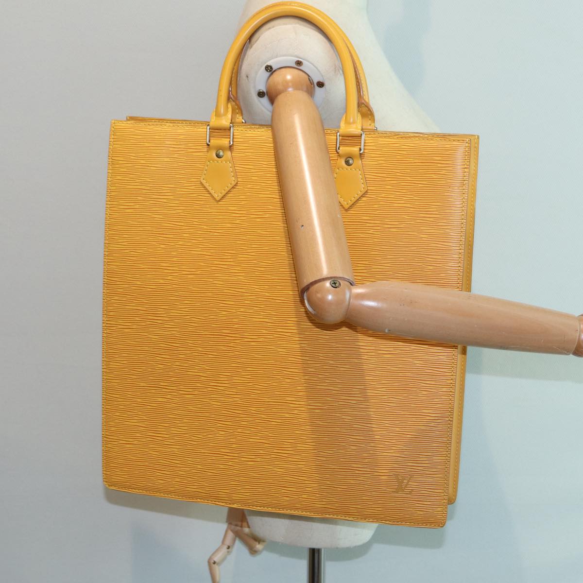 LOUIS VUITTON Epi Sac Plat Hand Bag Yellow M52079 LV Auth ep5391