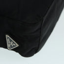 PRADA Hand Bag Nylon Black Silver Auth ep5402-14