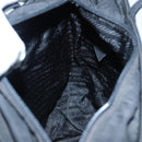 PRADA Hand Bag Nylon Black Silver Auth ep5402-19