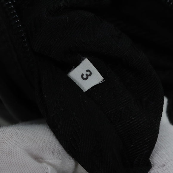 PRADA Handtas Nylon Zwart Zilver Auth ep5402