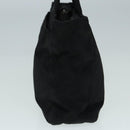 PRADA Hand Bag Nylon Black Silver Auth ep5402-4