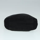 PRADA Handtas Nylon Zwart Zilver Auth ep5402-5