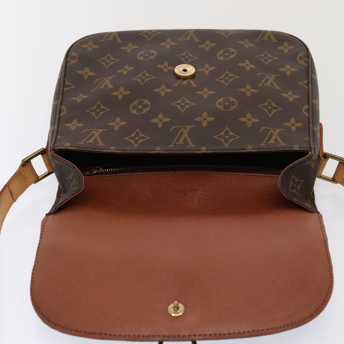 LOUIS VUITTON Monogram Saint Cloud GM Shoulder Bag M51242 LV Auth ep5403