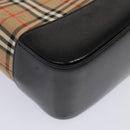 BURBERRY Nova Check Tote Bag Canvas Beige Gold Auth ep5405-8