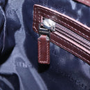 BURBERRY Nova Check Hand Bag Canvas Beige Silver Auth ep5413-19