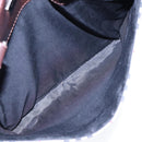 BURBERRY Nova Check Hand Bag Canvas Beige Silver Auth ep5413-12