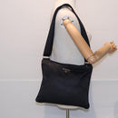 PRADA Shoulder Bag Nylon Black Silver Auth ep5415-22