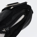 PRADA Shoulder Bag Nylon Black Silver Auth ep5415-7