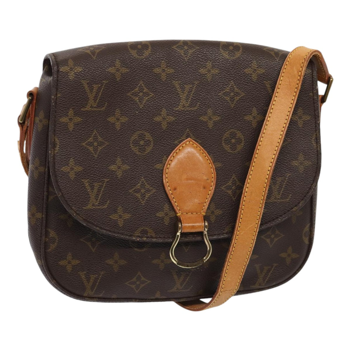 LOUIS VUITTON Monogram Saint Cloud GM Shoulder Bag M51242 LV Auth ep5422