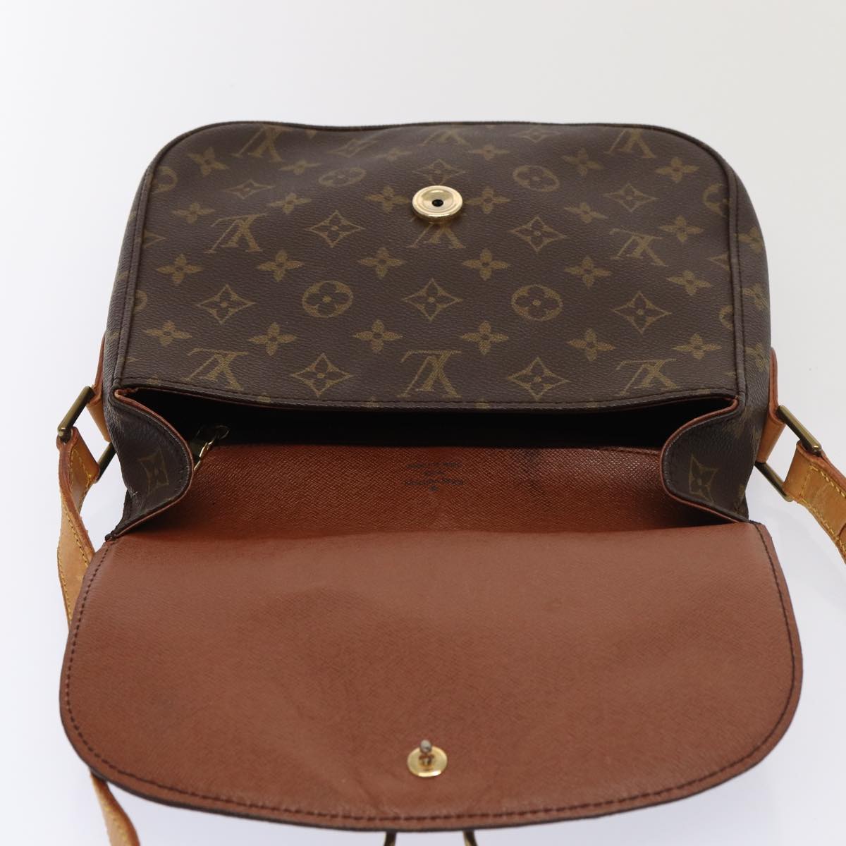 LOUIS VUITTON Monogram Saint Cloud GM Shoulder Bag M51242 LV Auth ep5422