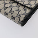 GUCCI GG Supreme Shoulder Bag PVC Leather Navy Gold 94 02 050 Auth ep5428-14