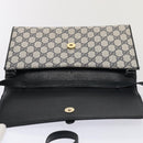 GUCCI GG Supreme Shoulder Bag PVC Leather Navy Gold 94 02 050 Auth ep5428-9
