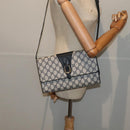 GUCCI GG Supreme Shoulder Bag PVC Leather Navy Gold 94 02 050 Auth ep5428-23