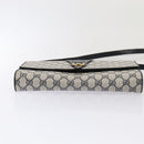 GUCCI GG Supreme Shoulder Bag PVC Leather Navy Gold 94 02 050 Auth ep5428-5