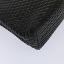 BALLY Hand Bag Leather Black Gold Auth ep5454-10