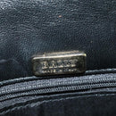 BALLY Hand Bag Leather Black Gold Auth ep5454-17