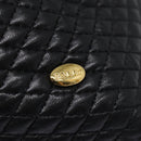 BALLY Tote Bag Leather Black Gold Auth ep5456-14