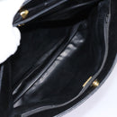 BALLY Tote Bag Leather Black Gold Auth ep5456-21