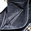 BALLY Tote Bag Leather Black Gold Auth ep5456-26