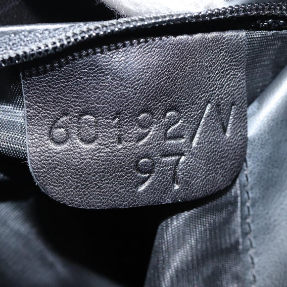 BALLY Tote Bag Leather Black Gold Auth ep5456