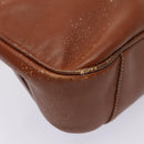 GUCCI Bamboo Hand Bag Leather Brown Gold 001 2404 6380 Auth ep5472-9