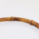 GUCCI Bamboo Hand Bag Leather Brown Gold 001 2404 6380 Auth ep5472-8