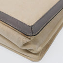 BALENCIAGA Shoulder Bag Canvas Gray Beige Silver 390641 Auth ep5489-10