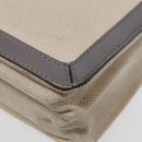 BALENCIAGA Shoulder Bag Canvas Gray Beige Silver 390641 Auth ep5489-15