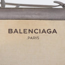 BALENCIAGA Shoulder Bag Canvas Gray Beige Silver 390641 Auth ep5489-14