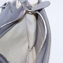 BALENCIAGA Shoulder Bag Canvas Gray Beige Silver 390641 Auth ep5489-18