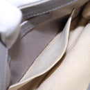 BALENCIAGA Shoulder Bag Canvas Gray Beige Silver 390641 Auth ep5489-20