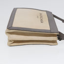BALENCIAGA Shoulder Bag Canvas Gray Beige Silver 390641 Auth ep5489-3