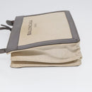 BALENCIAGA Shoulder Bag Canvas Gray Beige Silver 390641 Auth ep5489-5
