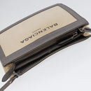 BALENCIAGA Shoulder Bag Canvas Gray Beige Silver 390641 Auth ep5489-6