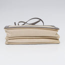 BALENCIAGA Shoulder Bag Canvas Gray Beige Silver 390641 Auth ep5489-9