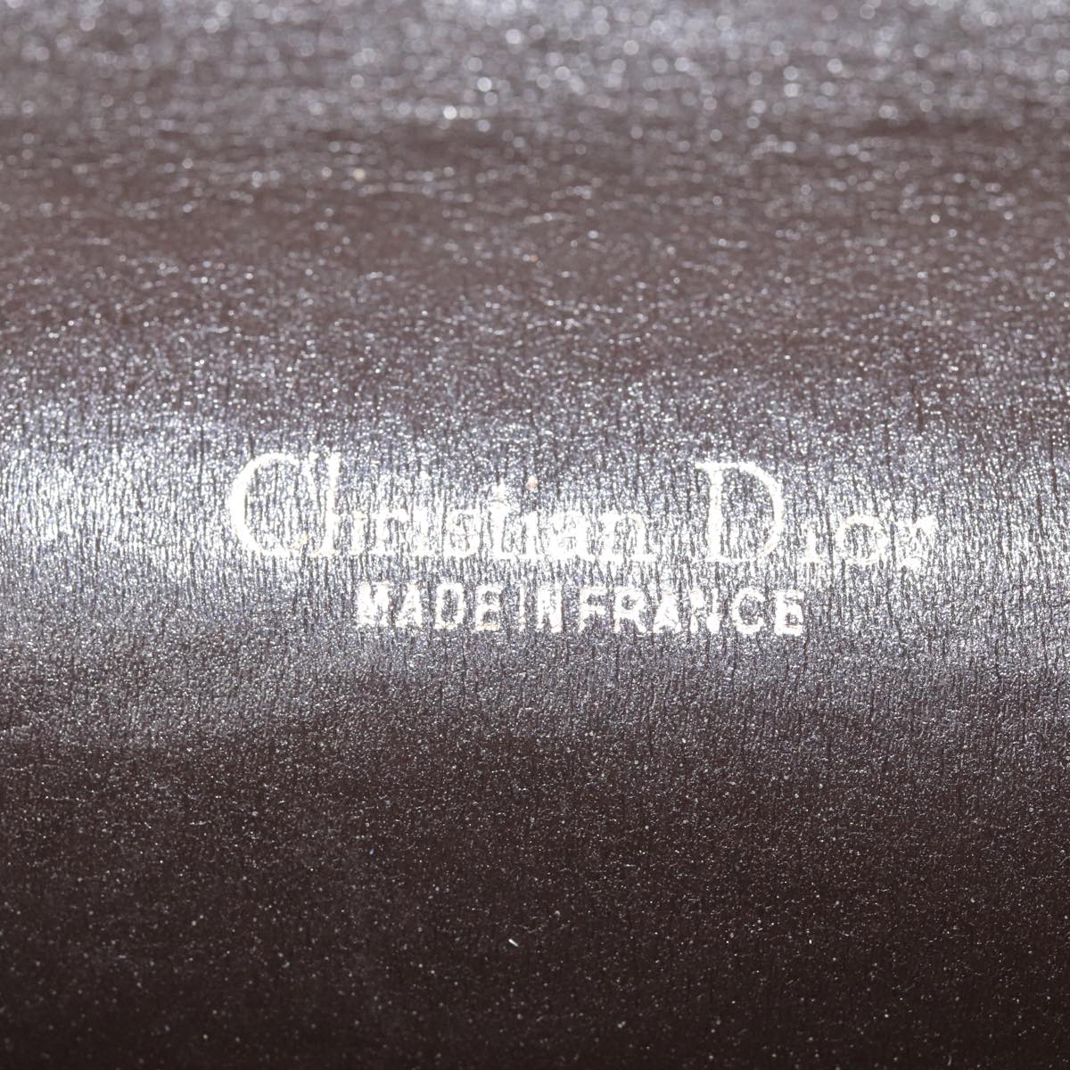 Christian Dior Trotter Canvas Clutch Bag Brown Gold Auth ep5495