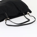 FENDI Tote Bag Nylon Black Silver Auth ep5506-7
