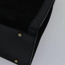 GUCCI Bamboo Hand Bag Suede Leather Black Gold 002 1186 0260 Auth ep5511-10