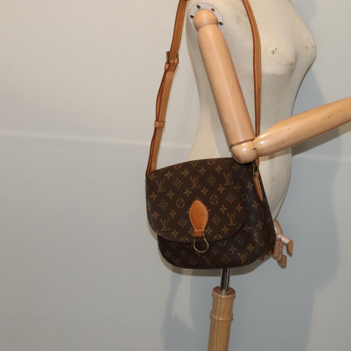 LOUIS VUITTON Monogram Saint Cloud GM Shoulder Bag M51242 LV Auth ep5518