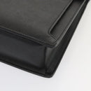 BURBERRY Business Bag Leather Black Silver Auth ep5521-9