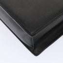 BURBERRY Business Bag Leather Black Silver Auth ep5521-15