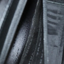 BURBERRY Business Bag Leather Black Silver Auth ep5521-22