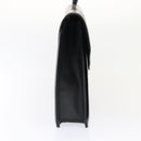 BURBERRY Business Bag Leather Black Silver Auth ep5521-4