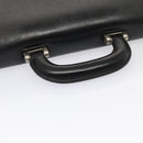 BURBERRY Business Bag Leather Black Silver Auth ep5521-7