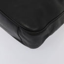 GUCCI Bamboo Shoulder Bag Leather 2way Black Gold 001 1998 1577 Auth ep5534-14