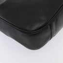 GUCCI Bamboo Shoulder Bag Leather 2way Black Gold 001 1998 1577 Auth ep5534-15