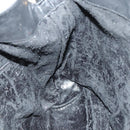 GUCCI Bamboo Shoulder Bag Leather 2way Black Gold 001 1998 1577 Auth ep5534-18