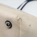 LOUIS VUITTON Cabas PM Tote Bag Canvas White Blue M94504 LV Auth ep5538-9