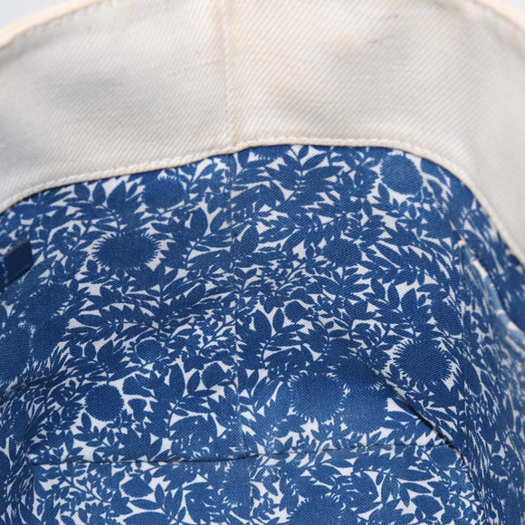 LOUIS VUITTON Cabas PM Tote Bag Canvas White Blue M94504 LV Auth ep5538