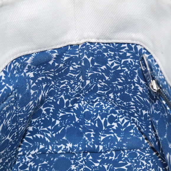 LOUIS VUITTON Cabas PM Tote Bag Canvas White Blue M94504 LV Auth ep5538